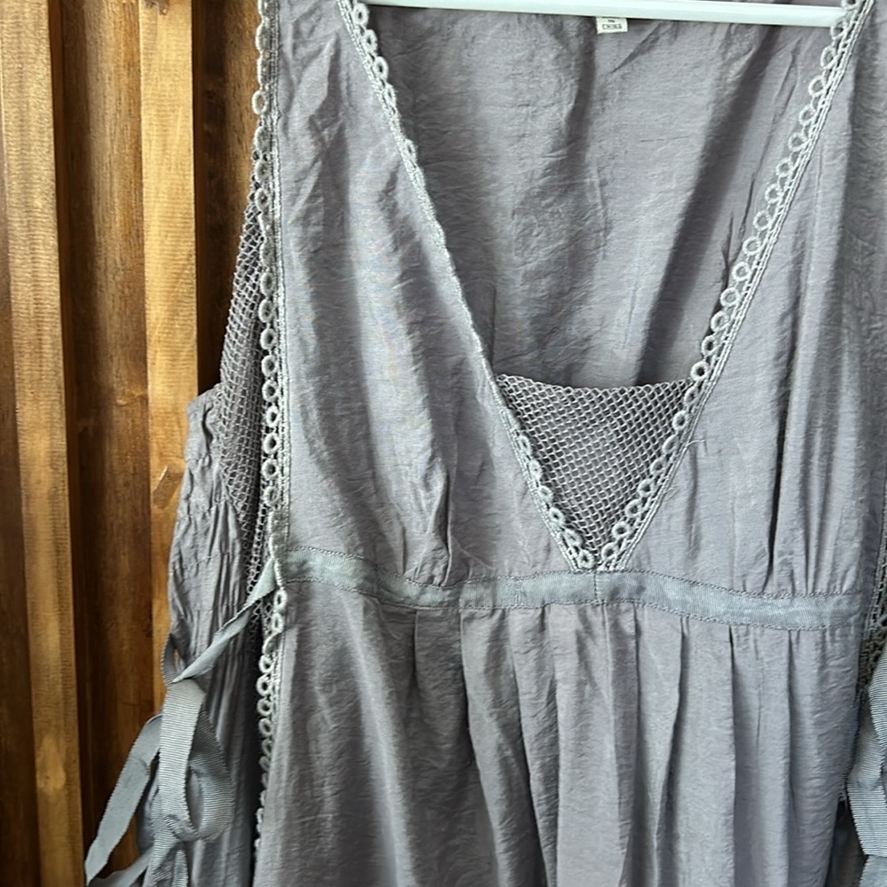 Cecico Rayon Embroidered Boho Pullover Dress. Size L - Picture 9 of 15